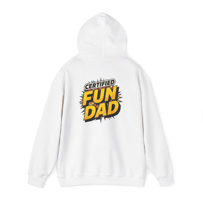 Certified Fun Dad Hoodie — Graphic Dad Pullover for Father’s Day & Everyday